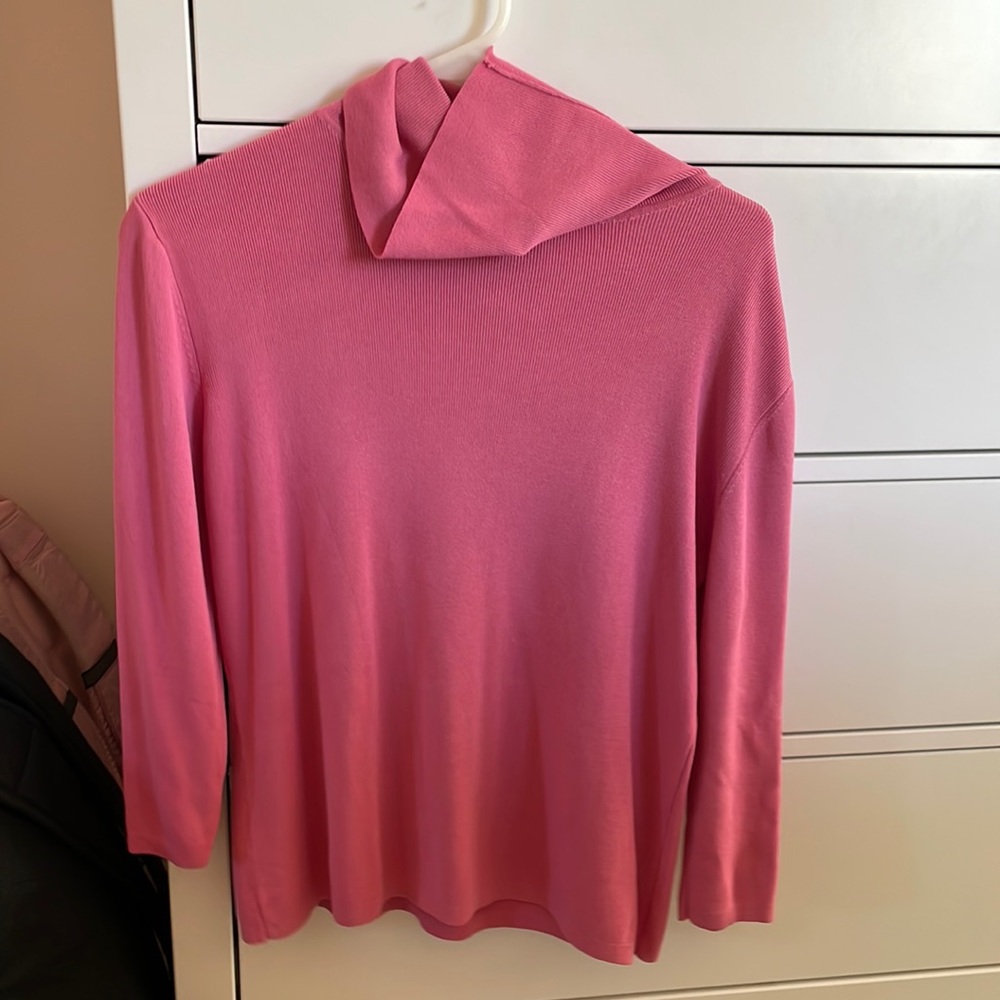 Pink Turtleneck